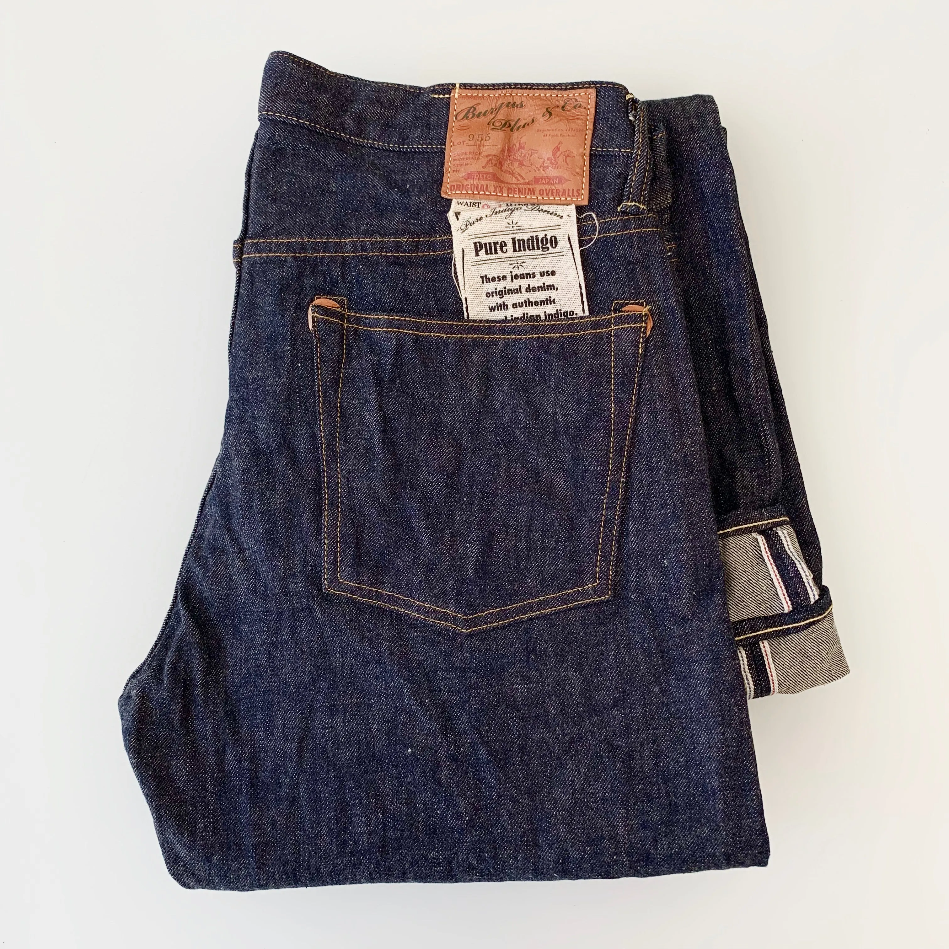 Natural Indigo 14.5oz  Selvedge Jeans 1955 XX Model - Narrow Straight - OW (955-XX)