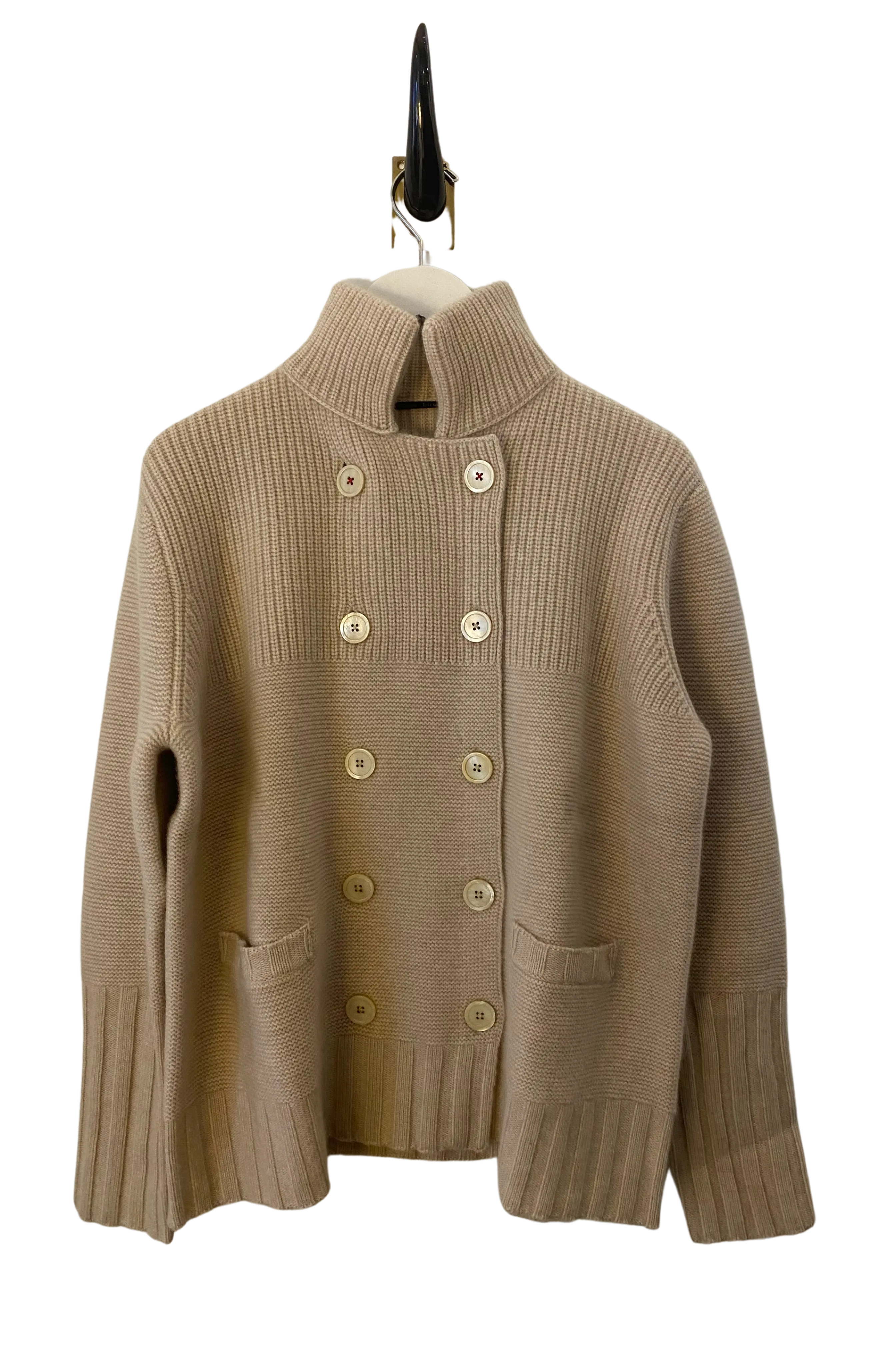 Nautical Sweater Coat in Tea Dip