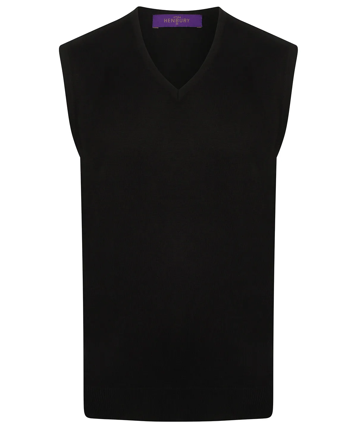 Navy - Sleeveless v-neck jumper