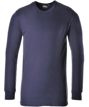 Navy - Thermal t-shirt long sleeved (B123)