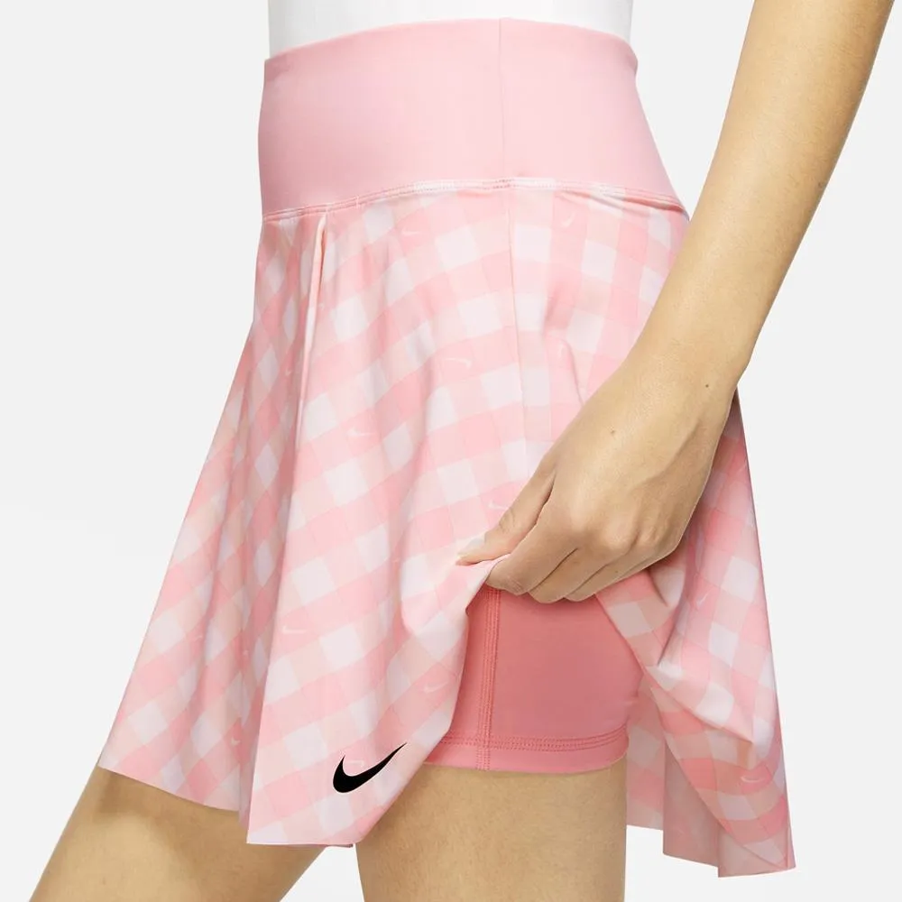 Nike Women's Advantage Club Print Skirt - Soft Pink