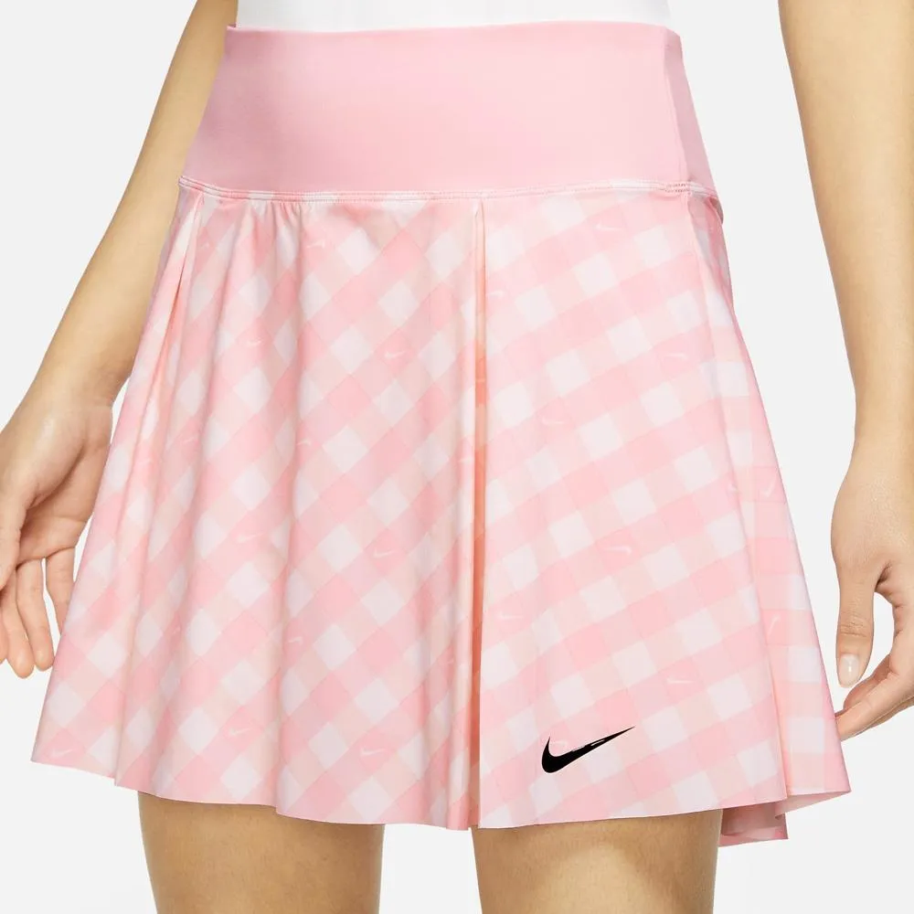 Nike Women's Advantage Club Print Skirt - Soft Pink