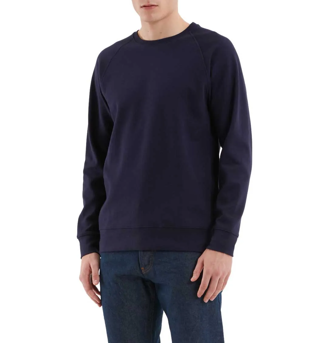 Norse Projects Vorm Summer Interlock Sweatshirt - Dark Navy