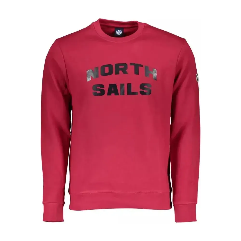 North Sails Red Cotton Men Sweater