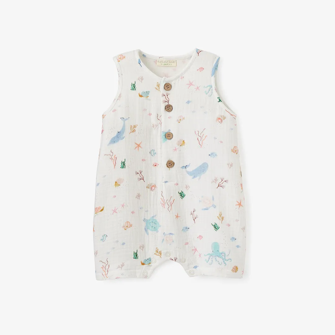 Ocean Adventure Organic Muslin Shortall