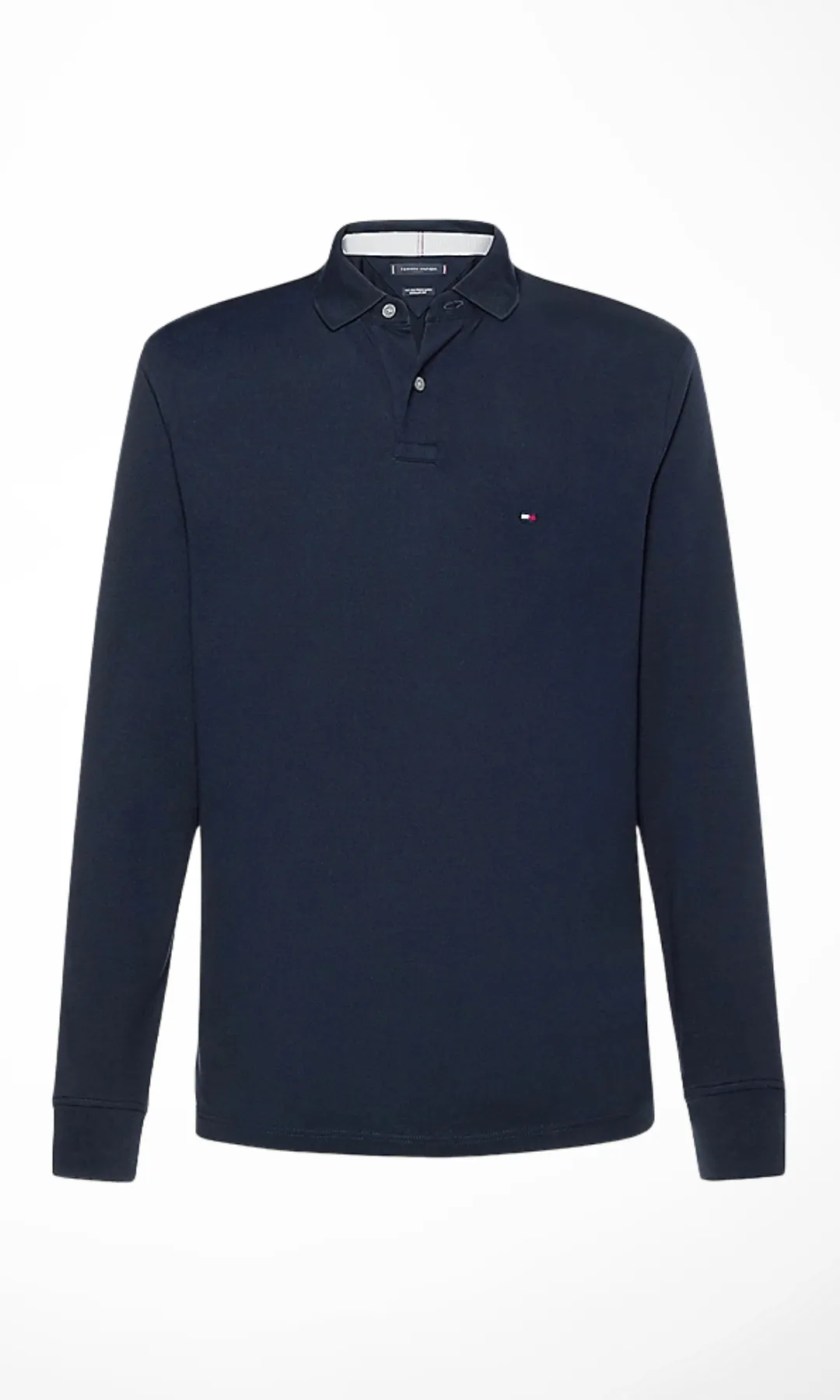 ORIGINAL Men Long Sleeve Cotton Polo Shirts (Navy)