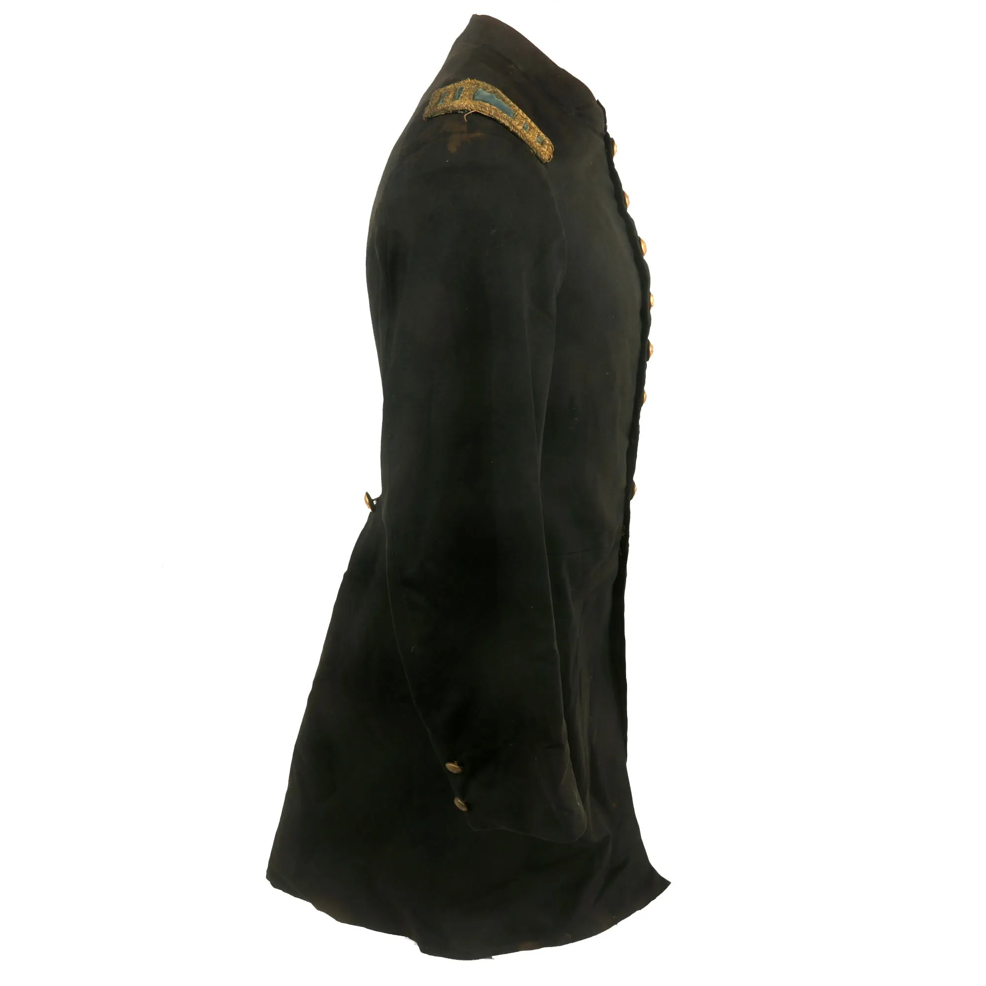 Original U.S. Civil War Rare Infantry Captain Officer’s Single Breasted Frock Coat with Shoulder Boards Named to Medal of Honor Recipient Henry H. Bingham, 140th Pennsylvania Infantry