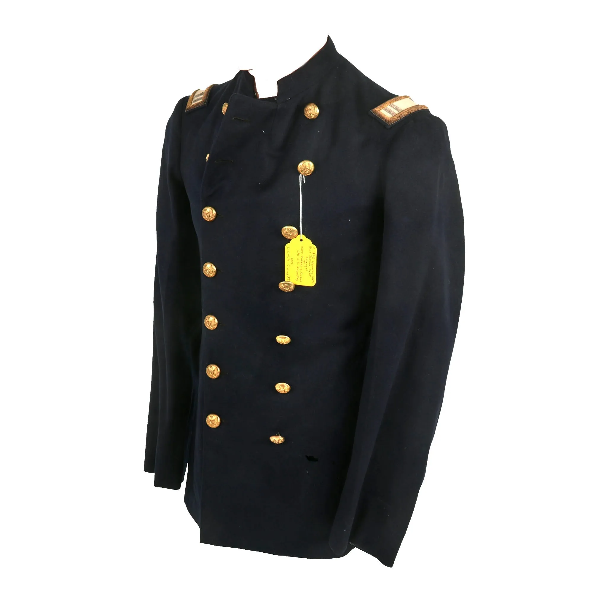 Original U.S. Spanish-American War 12th Infantry Captain Robert Kennon Evans Officer’s Blue Wool Service Coat - Battle of San Juan Hill