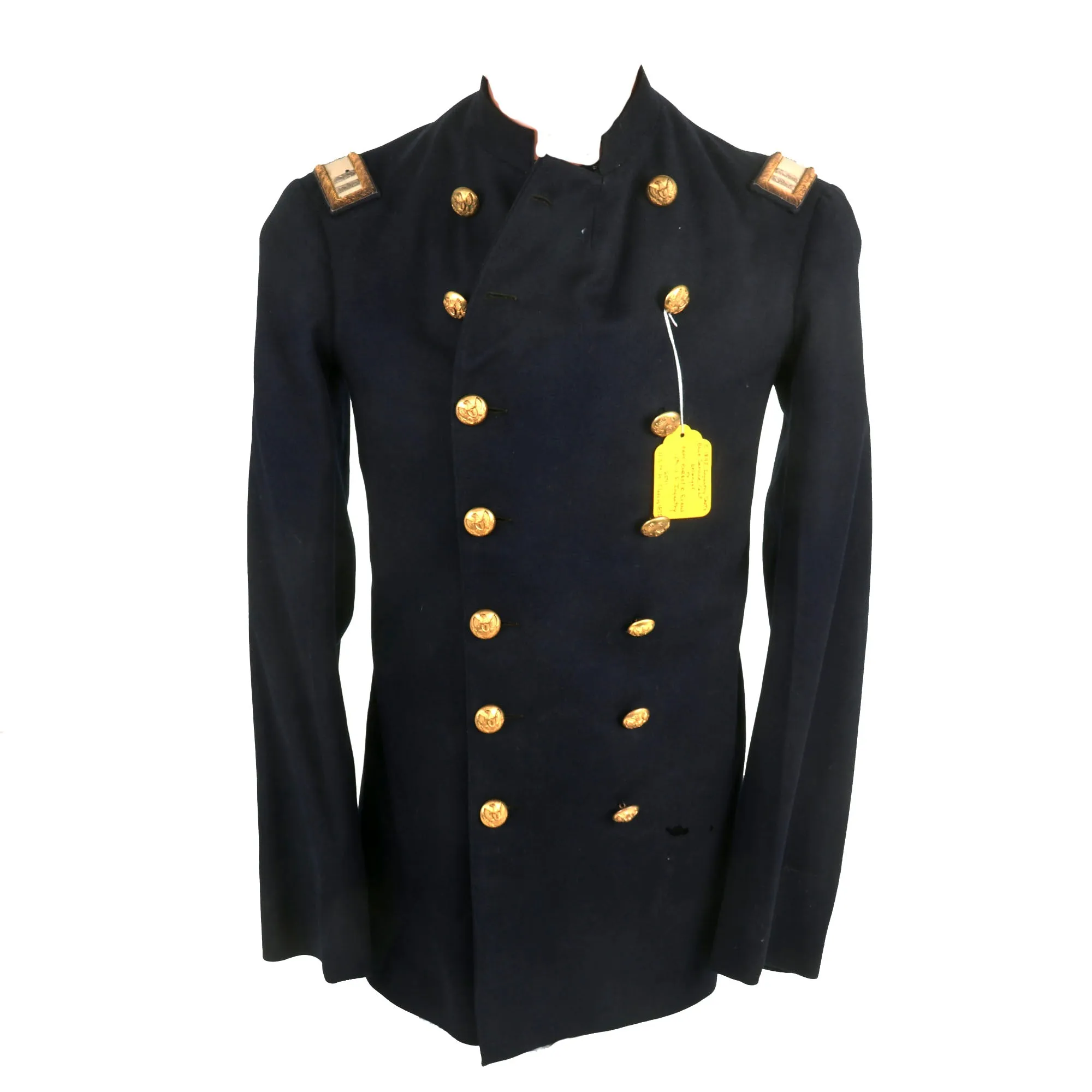 Original U.S. Spanish-American War 12th Infantry Captain Robert Kennon Evans Officer’s Blue Wool Service Coat - Battle of San Juan Hill