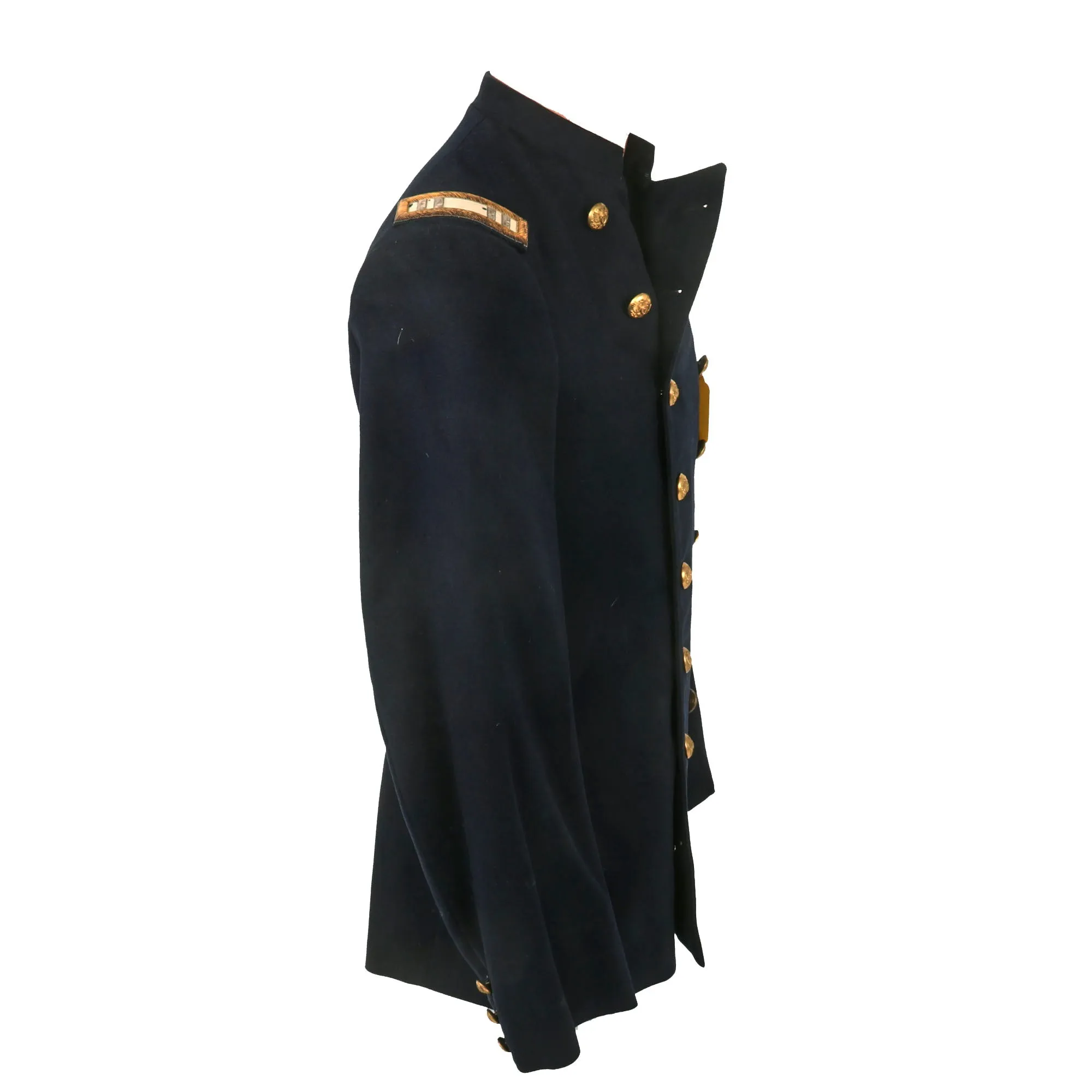 Original U.S. Spanish-American War 12th Infantry Captain Robert Kennon Evans Officer’s Blue Wool Service Coat - Battle of San Juan Hill