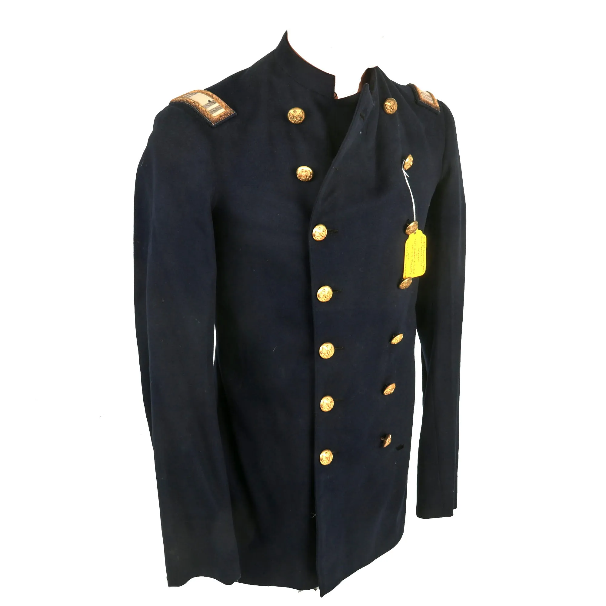 Original U.S. Spanish-American War 12th Infantry Captain Robert Kennon Evans Officer’s Blue Wool Service Coat - Battle of San Juan Hill