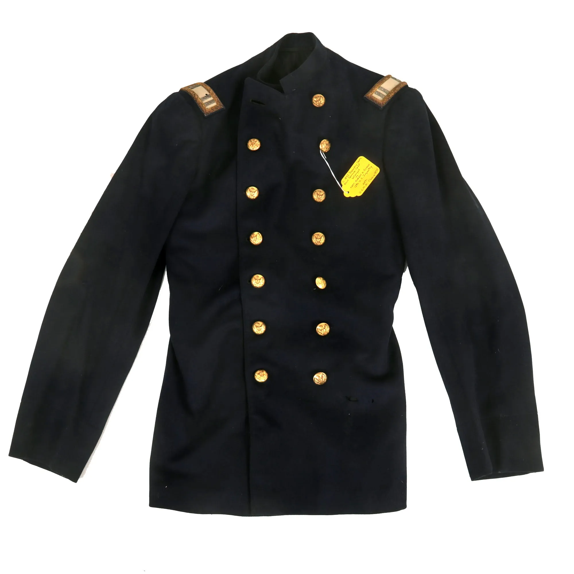 Original U.S. Spanish-American War 12th Infantry Captain Robert Kennon Evans Officer’s Blue Wool Service Coat - Battle of San Juan Hill