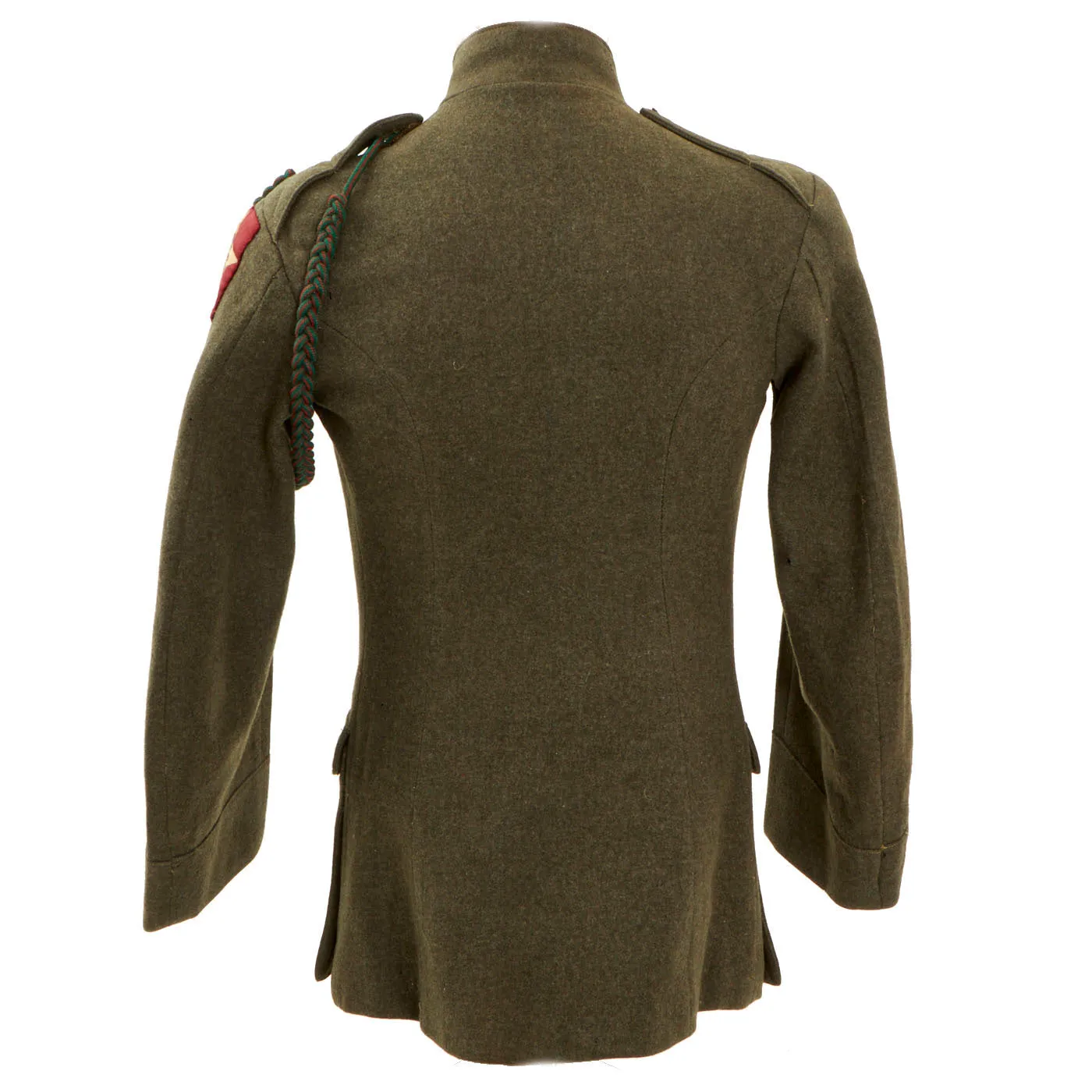 Original U.S. WWI United States Marine Corps 1st Battalion 5th Marine Regiment Patched Service Alphas Coat - Geronimo