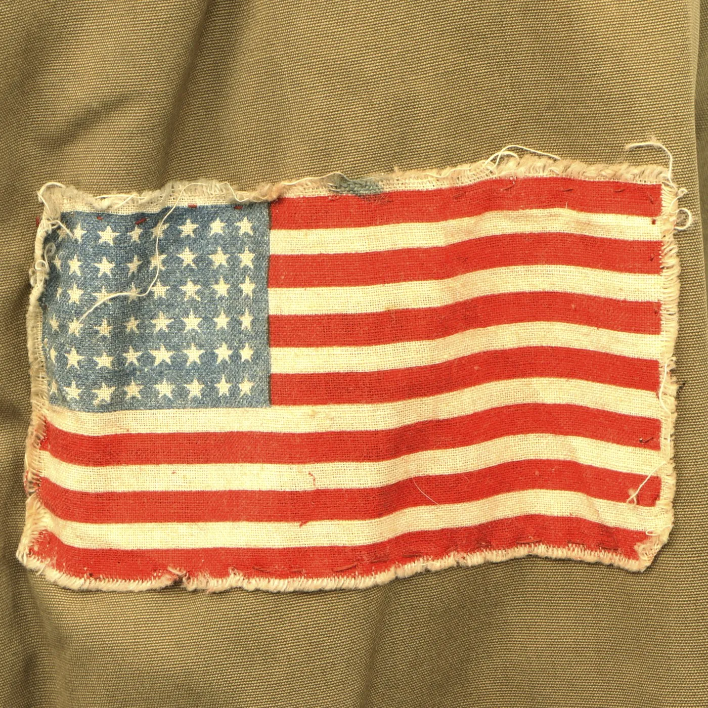 Original U.S. WWII 4th Ranger Battalion M1938 Field Jacket with Scroll and Invasion Flag Patch