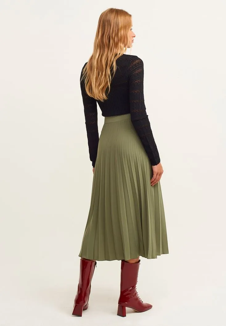 OXXO - Pleated Midi Skirt