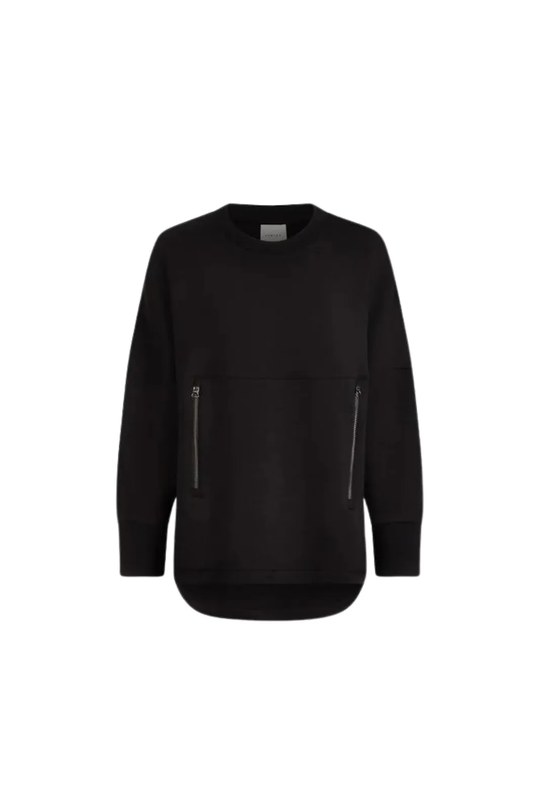 Paige Longline Sweat, Black