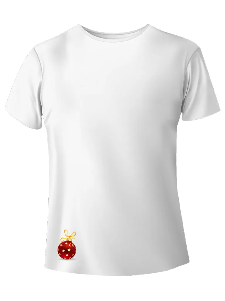 Pallina di Natale rossa in miniatura t-shirt