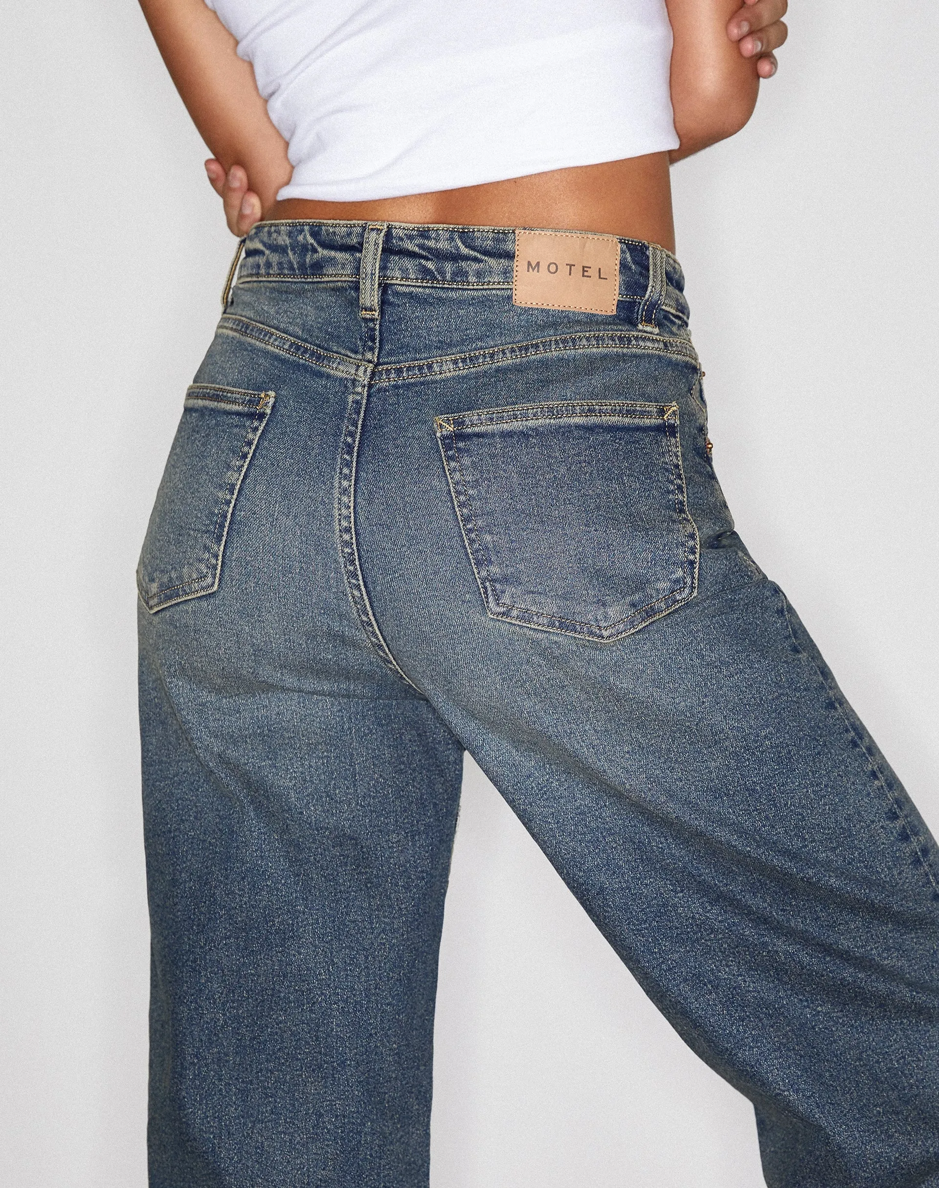 Parallel Jeans in Bryony Twilight Brown and Blue Acid