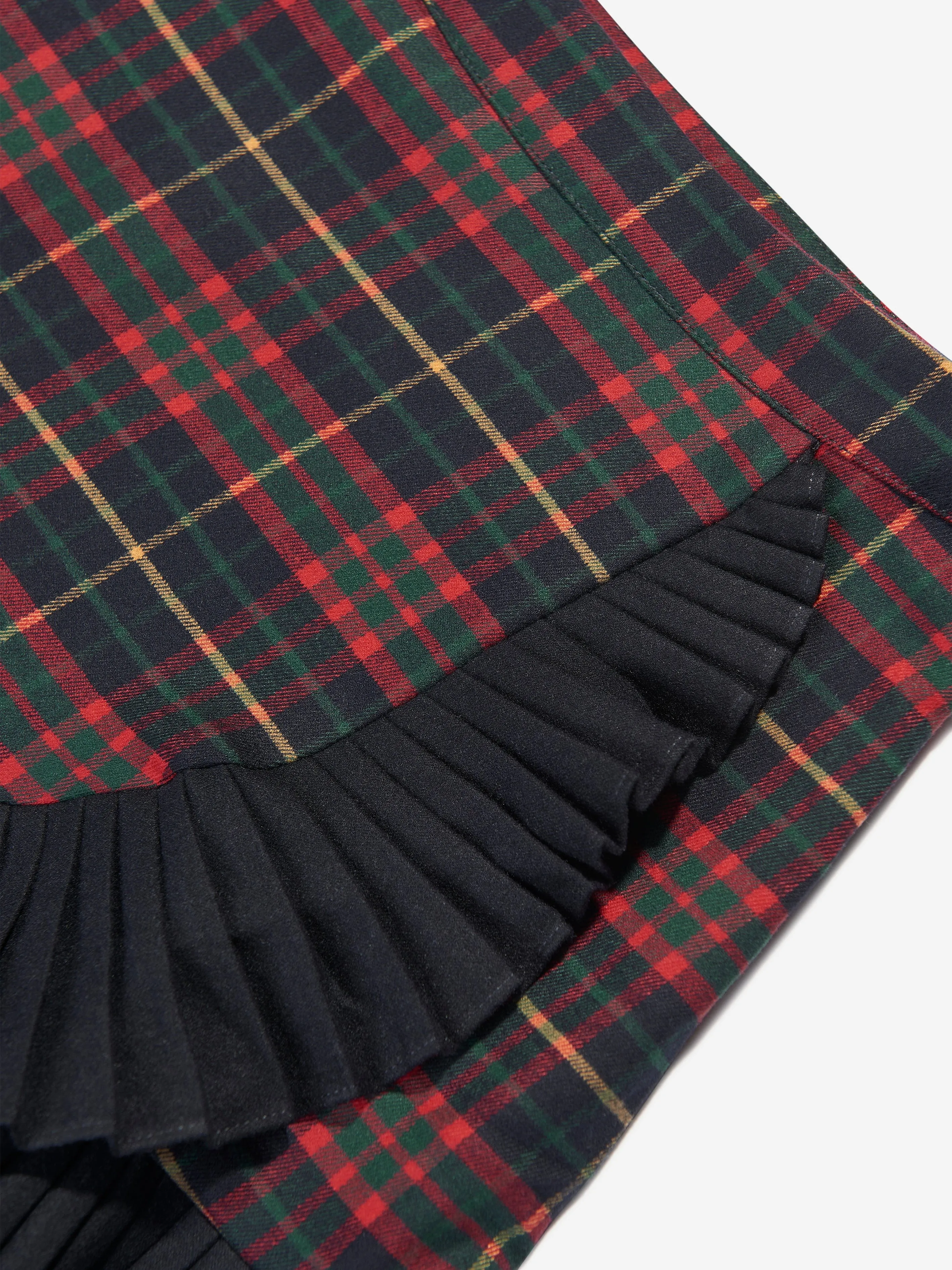 Patachou Girls Tartan Skirt in Navy