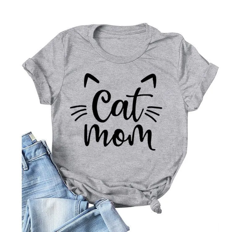 Pawsome Cat Mom Tee