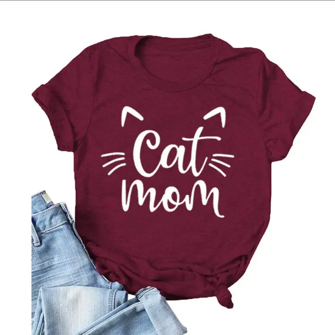 Pawsome Cat Mom Tee