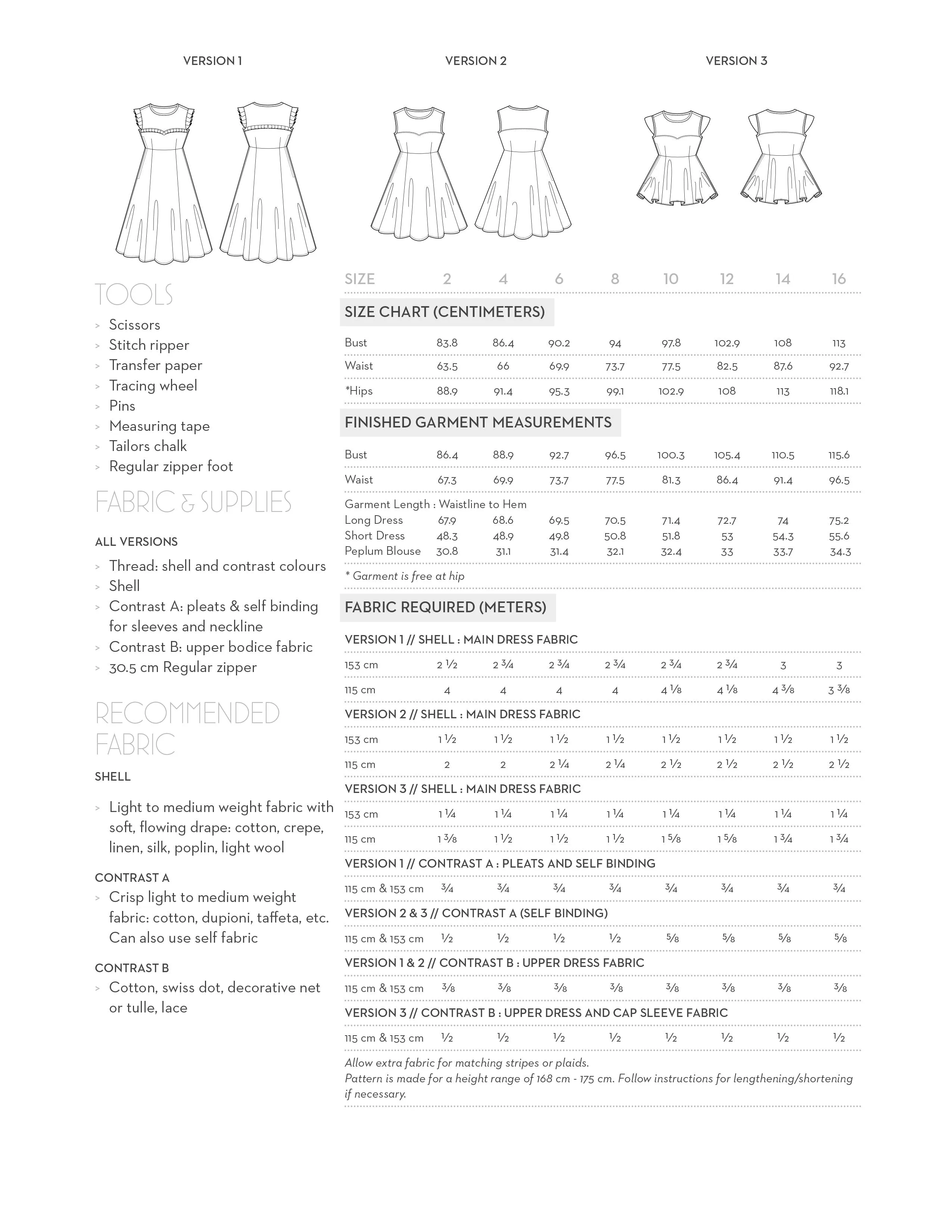 PDF Pattern - Ava Dress and Blouse | Victory Patterns