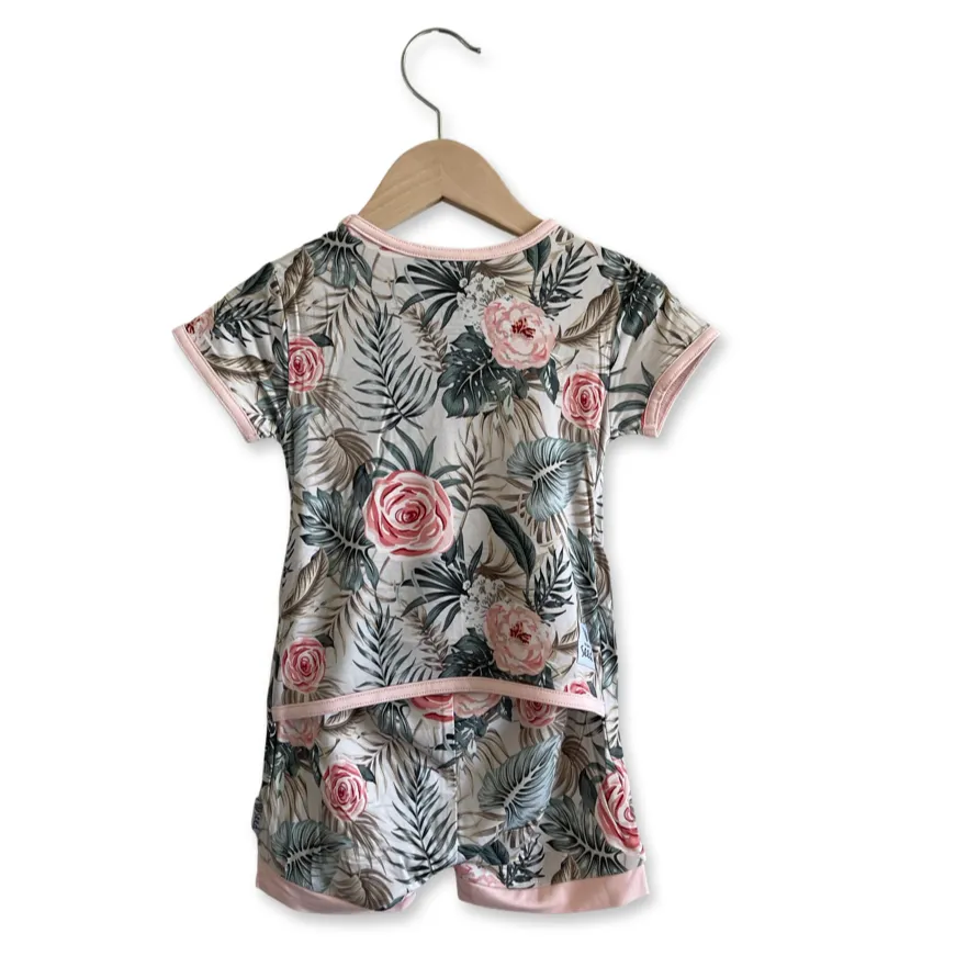 Peony Tropic Shorty Romper