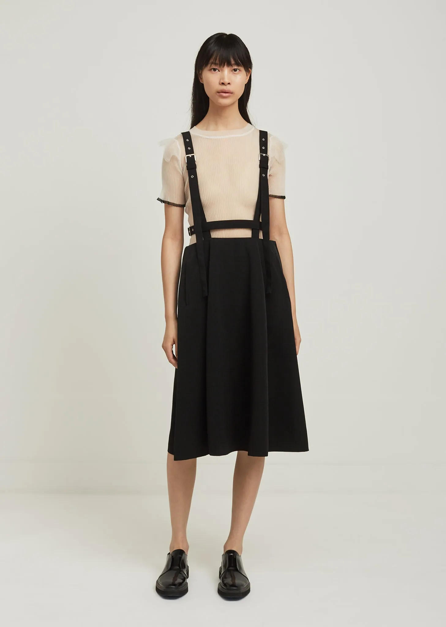 Polyester Grosgrain Suspender Skirt