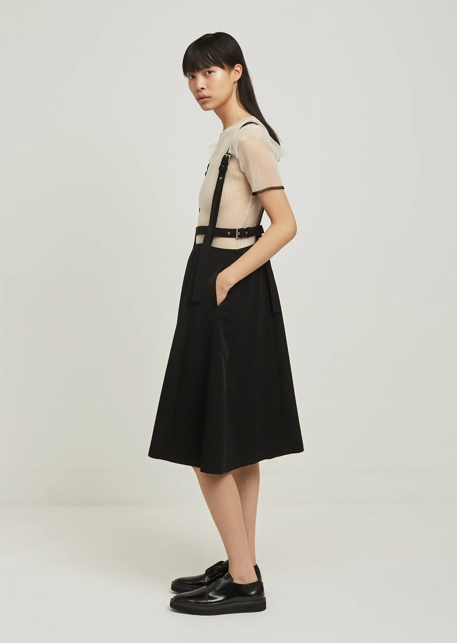 Polyester Grosgrain Suspender Skirt