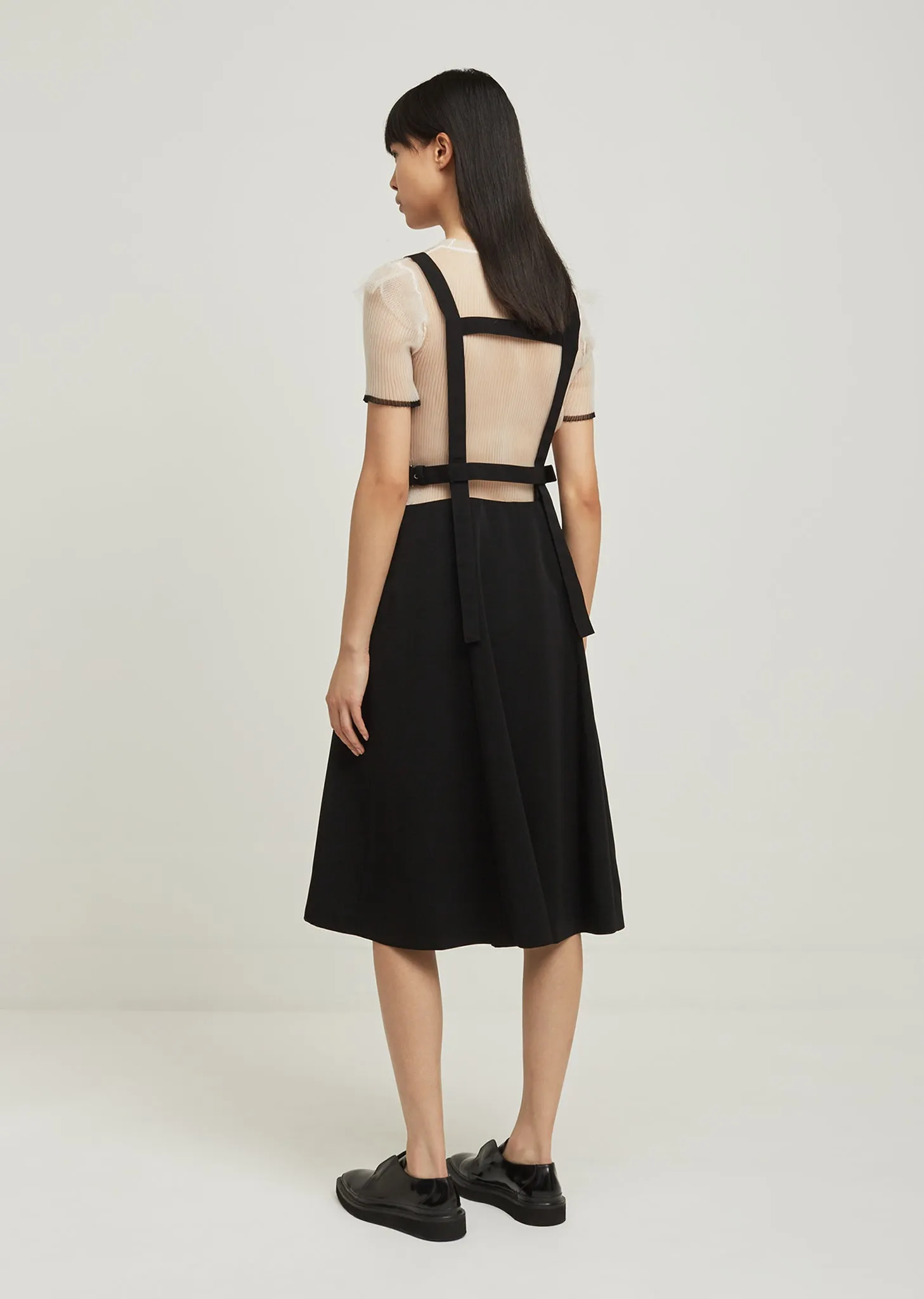 Polyester Grosgrain Suspender Skirt