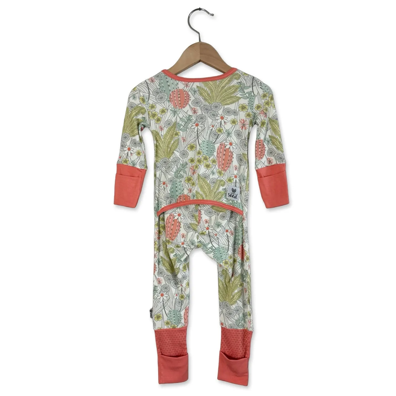 Prickly Petals Kid's Mini Ribbed Day to Night Romper