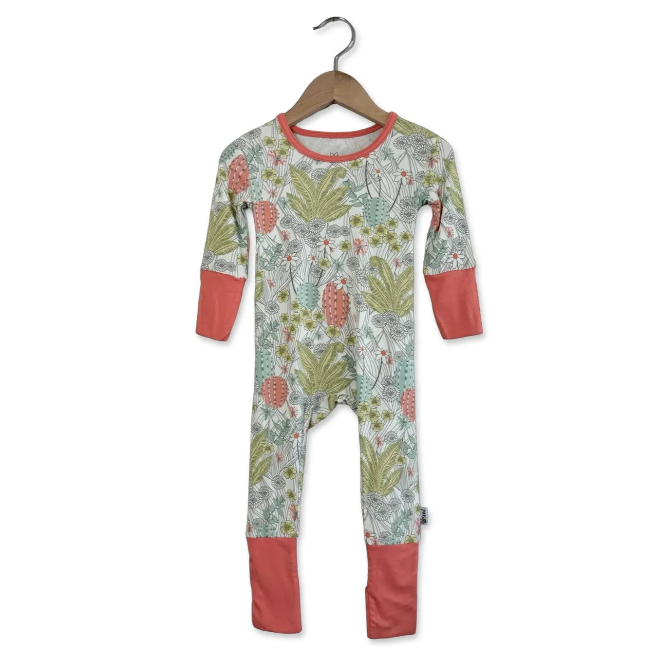 Prickly Petals Mini Ribbed Day to Night Romper