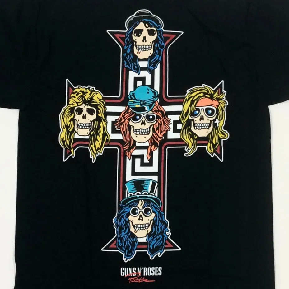 PRIMITIVE x Guns N' Roses Cross Graphic T-Shirt - Black