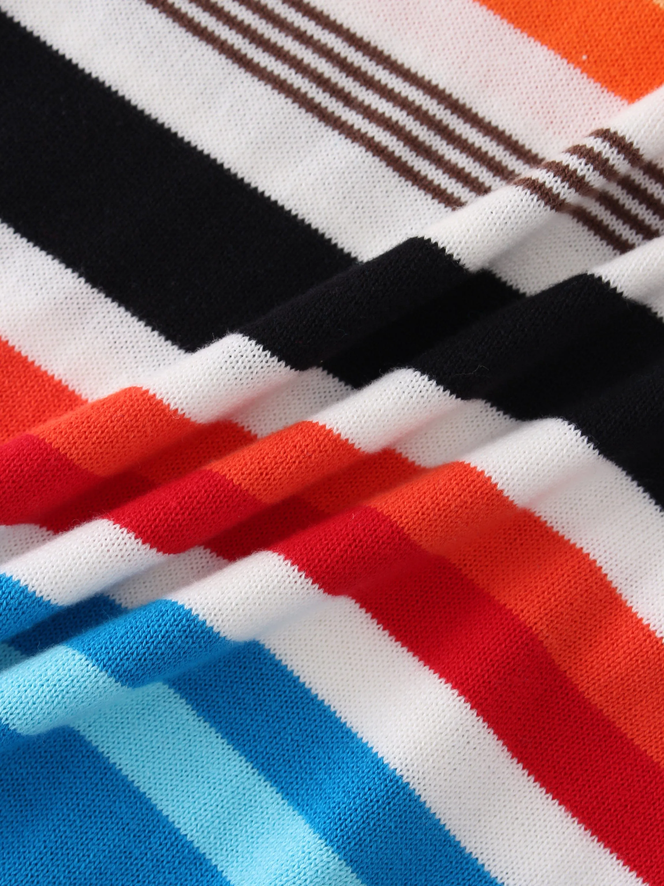 Printed Sweater-Bright Stripes