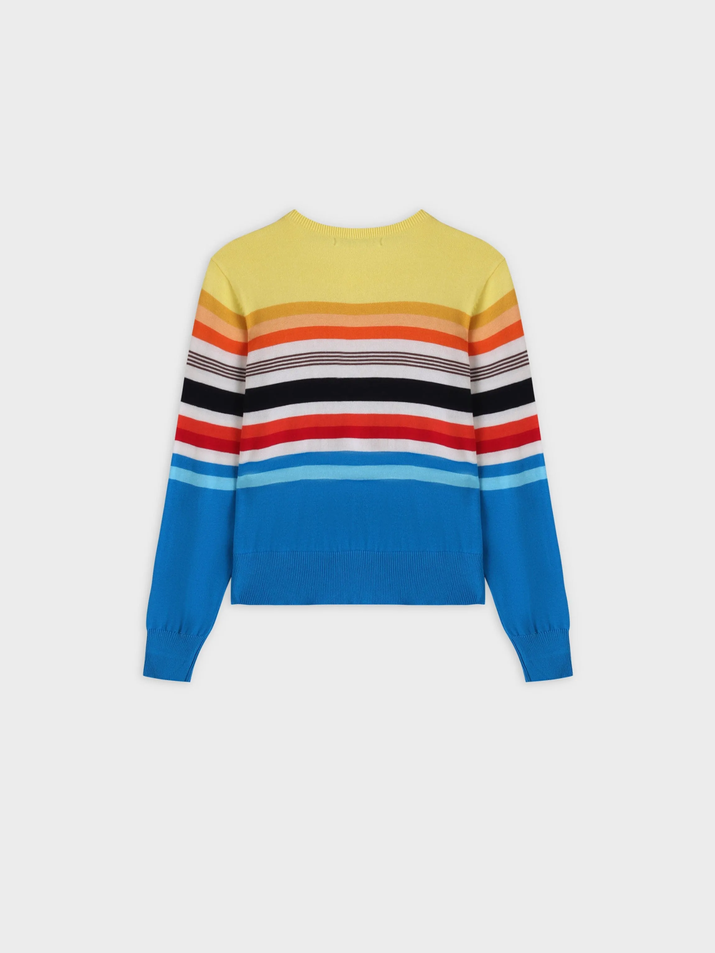 Printed Sweater-Bright Stripes