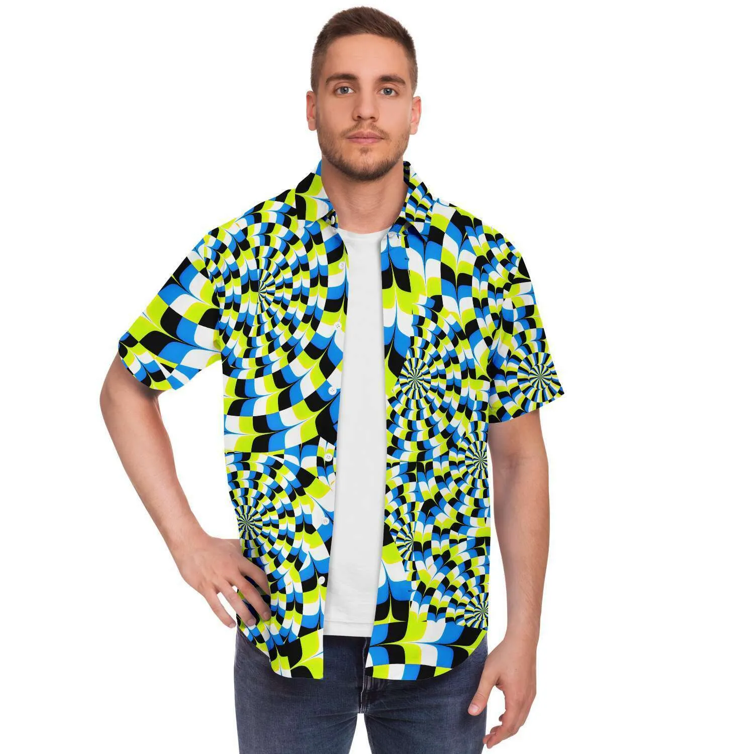 Psychedelic Sunflower Button Shirt | Hubert S