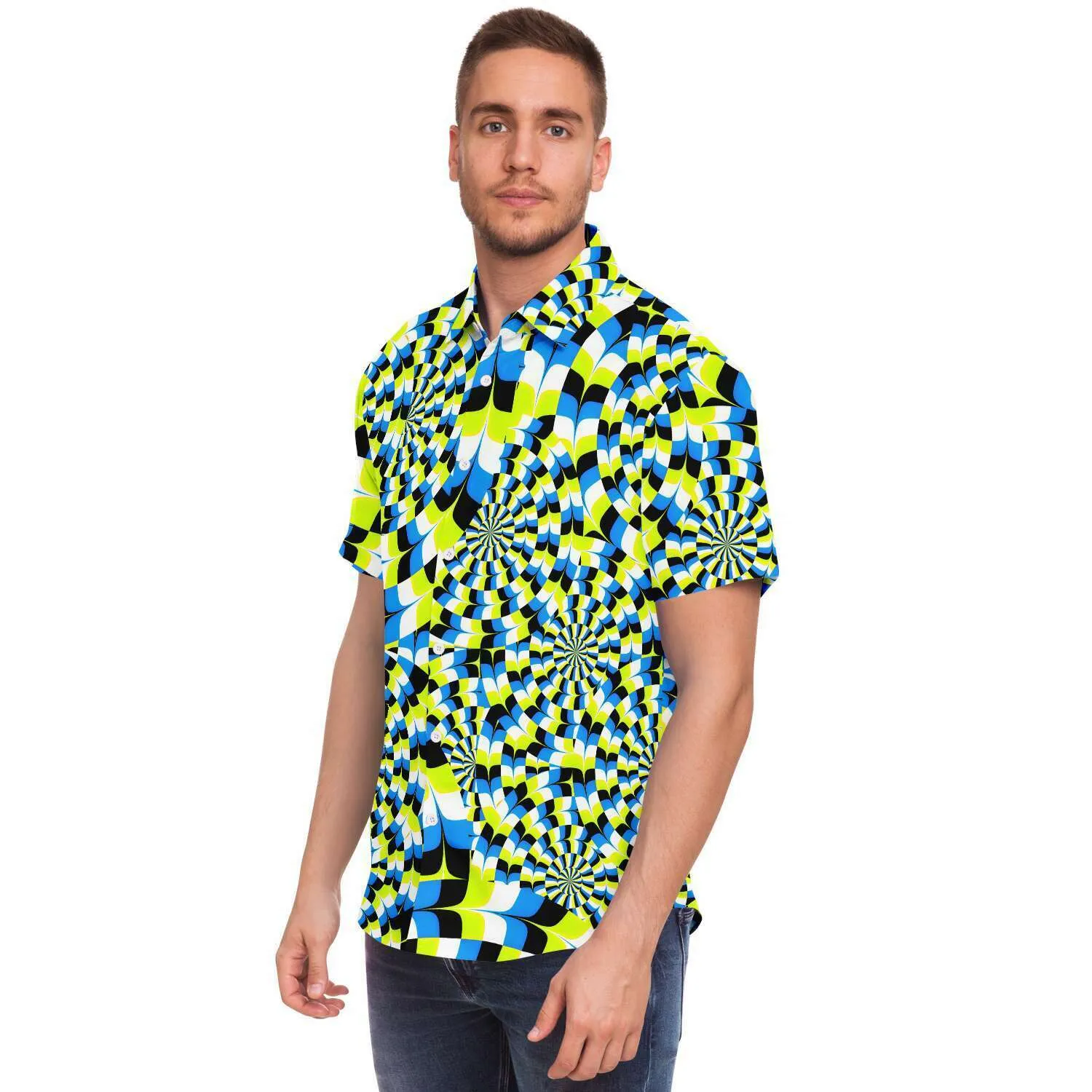 Psychedelic Sunflower Button Shirt | Hubert S