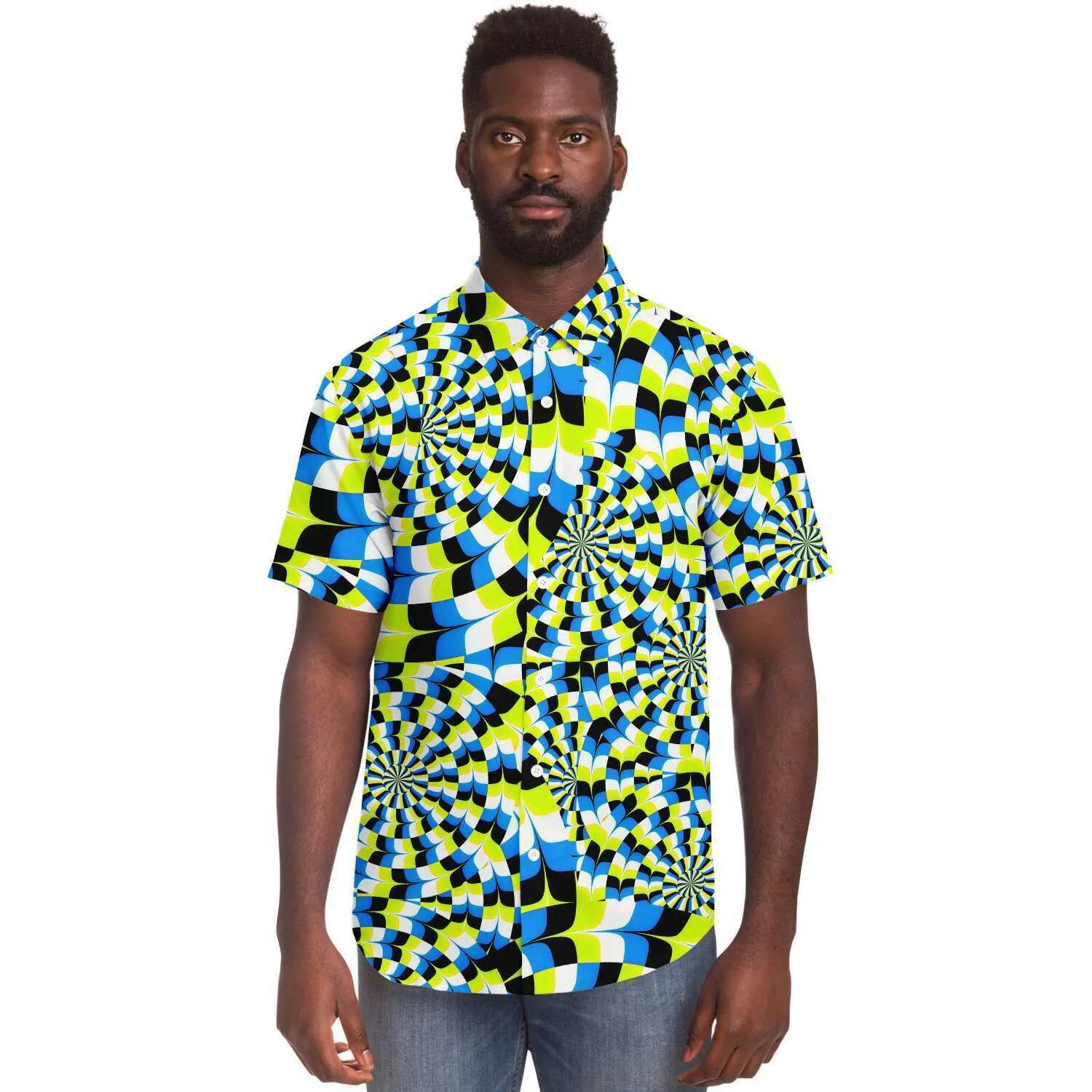 Psychedelic Sunflower Button Shirt | Hubert S