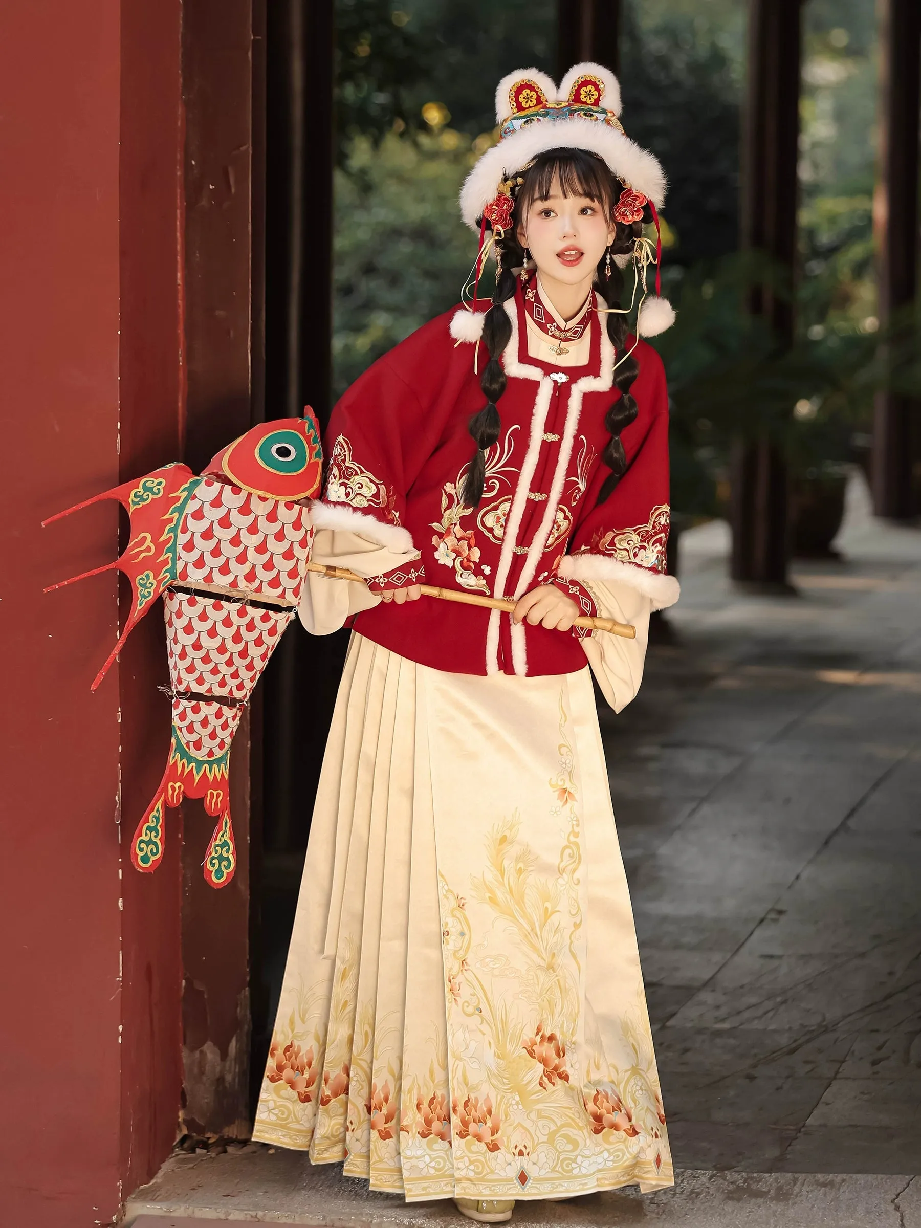 "岁岁年年"Ming- Dynasty Hanfu Set