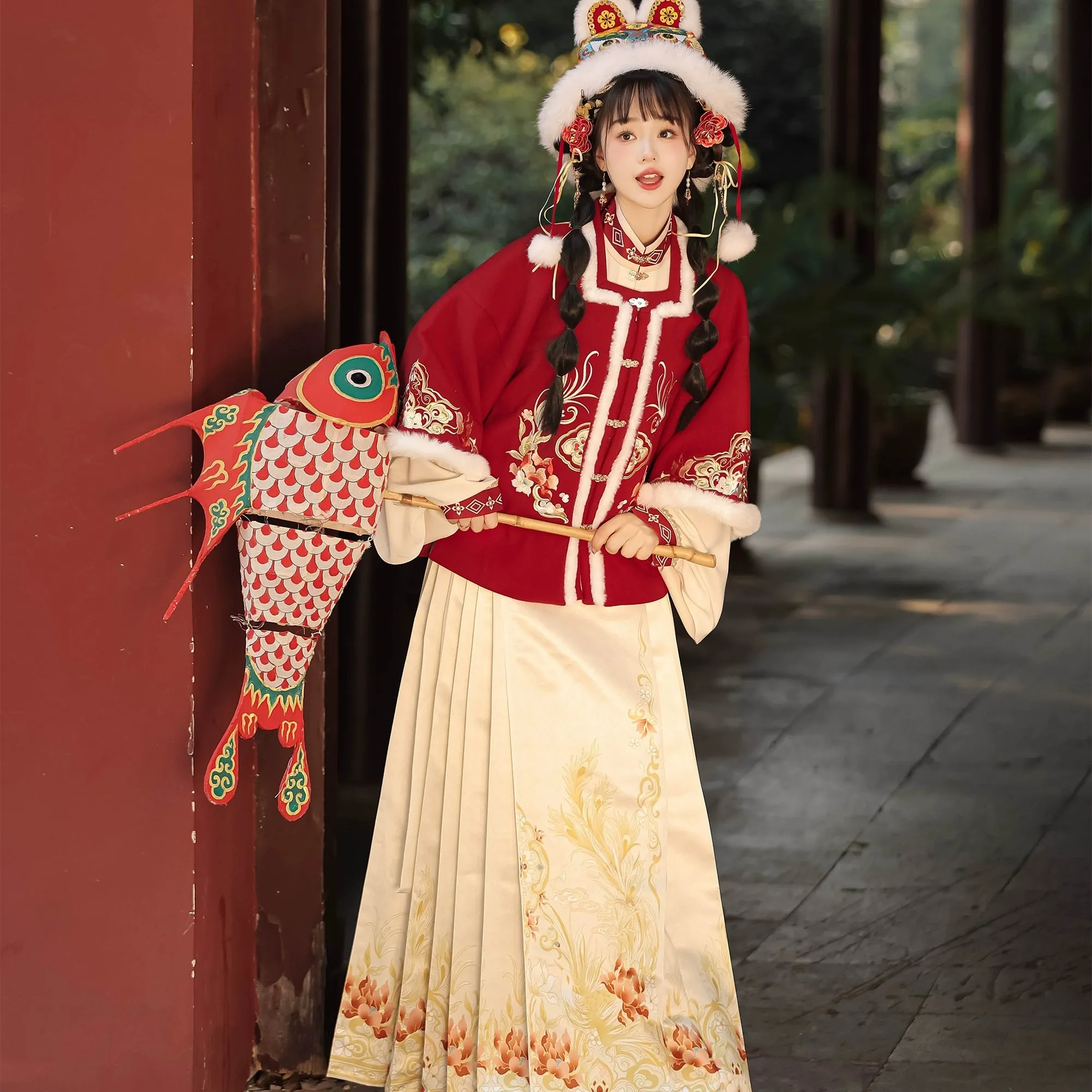 "岁岁年年"Ming- Dynasty Hanfu Set