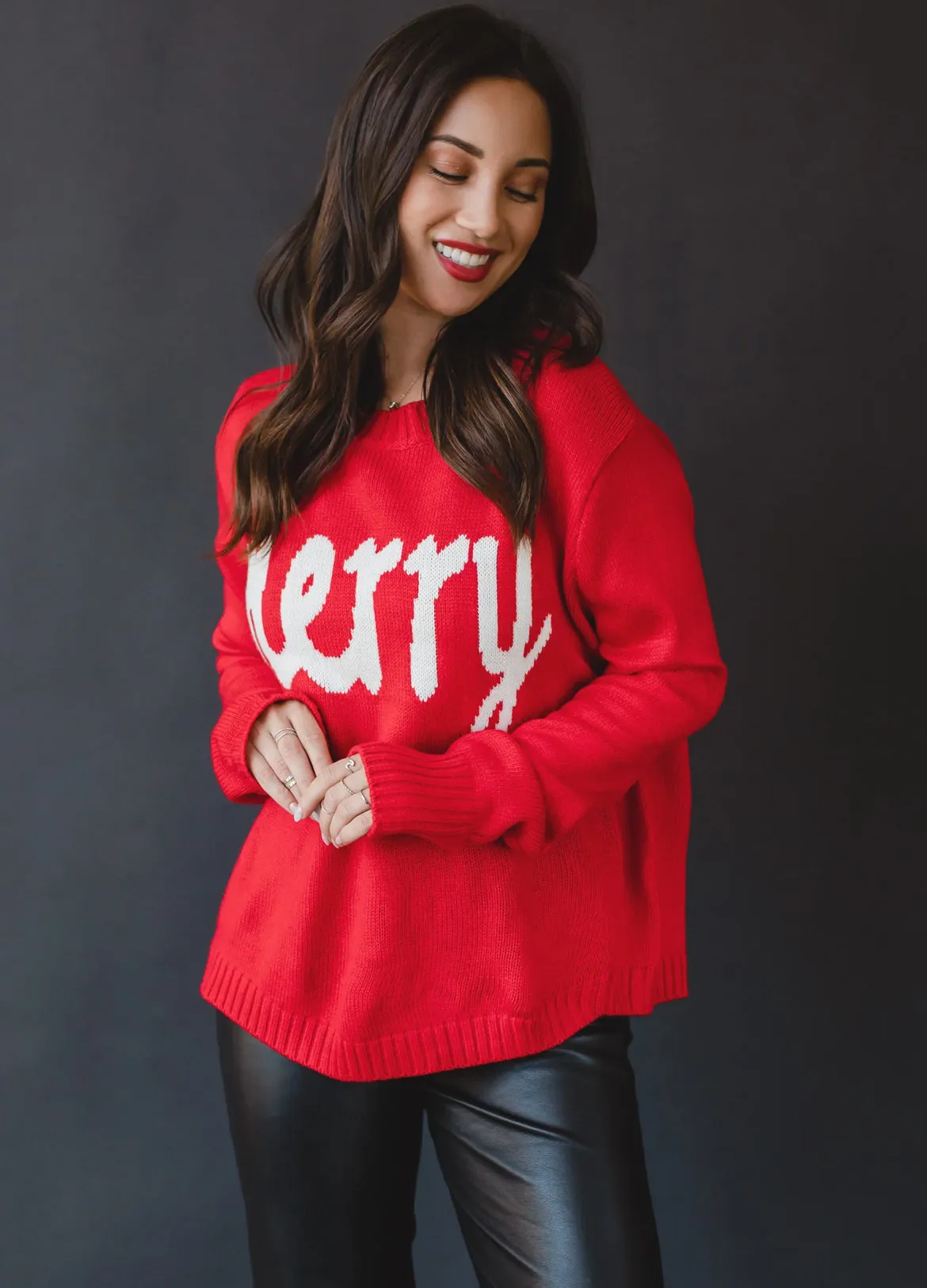 Red Merry Sweater