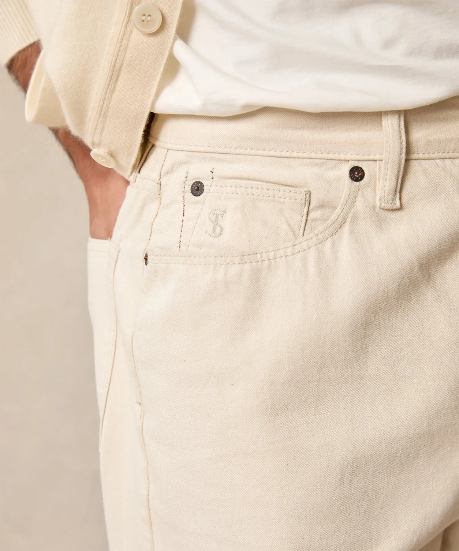 Relaxed Lightweight Japanese Selvedge Jean in Canvas