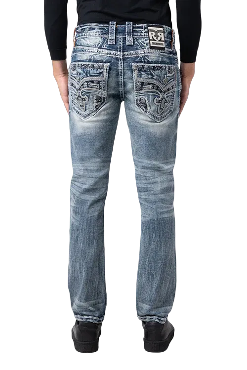 Rock Revival Men's Straight Denim Jeans