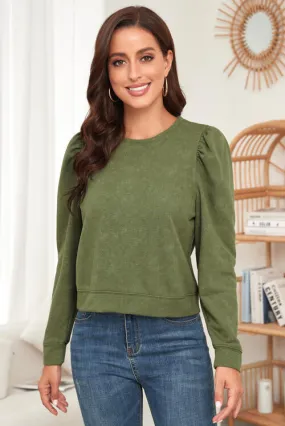 Round Neck Long Sleeve Sweatshirt