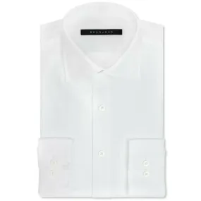 Sean John Men's Tailored Fit White Cotton Dress Shirt