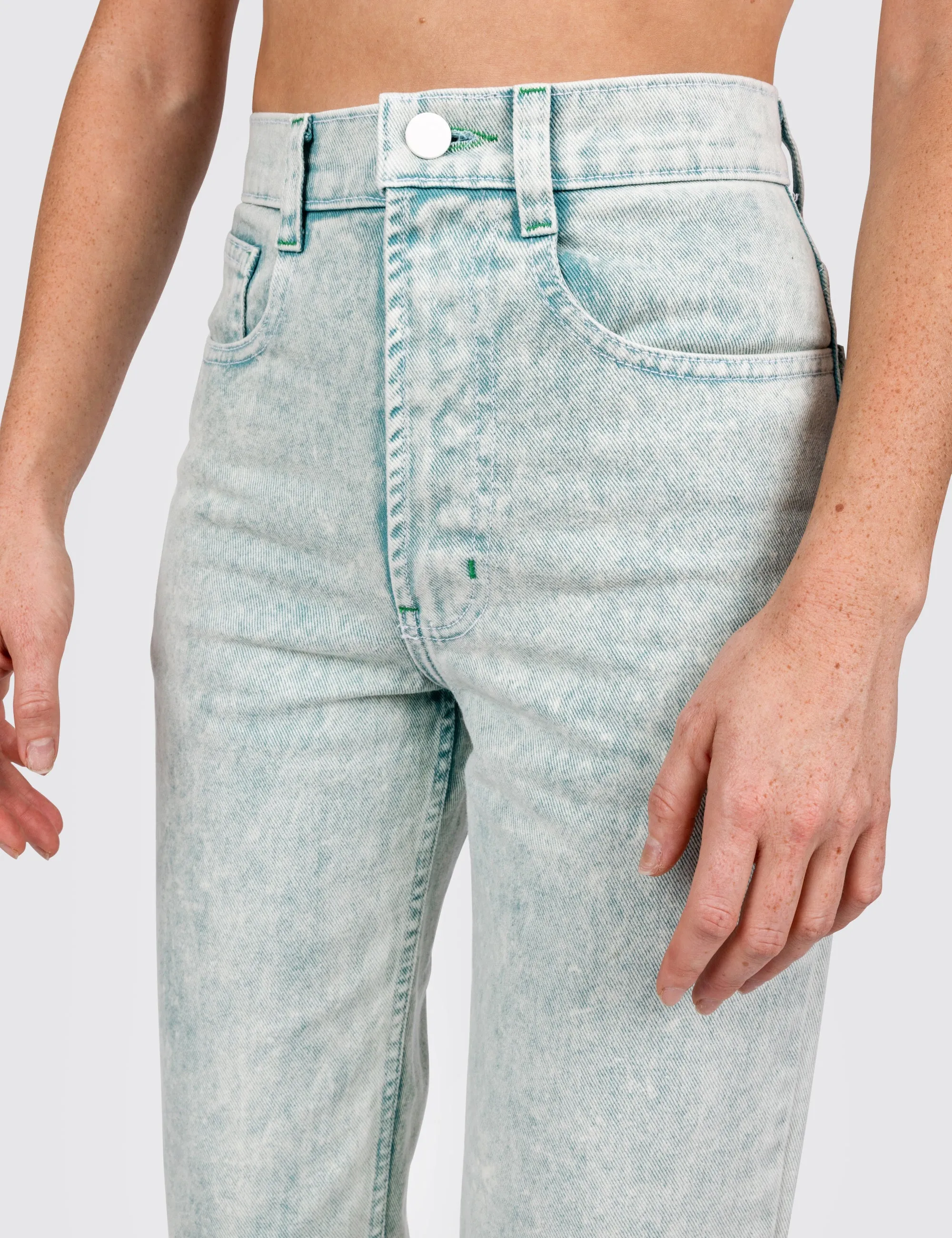 Seaweed Acid Wash Denim Jeans