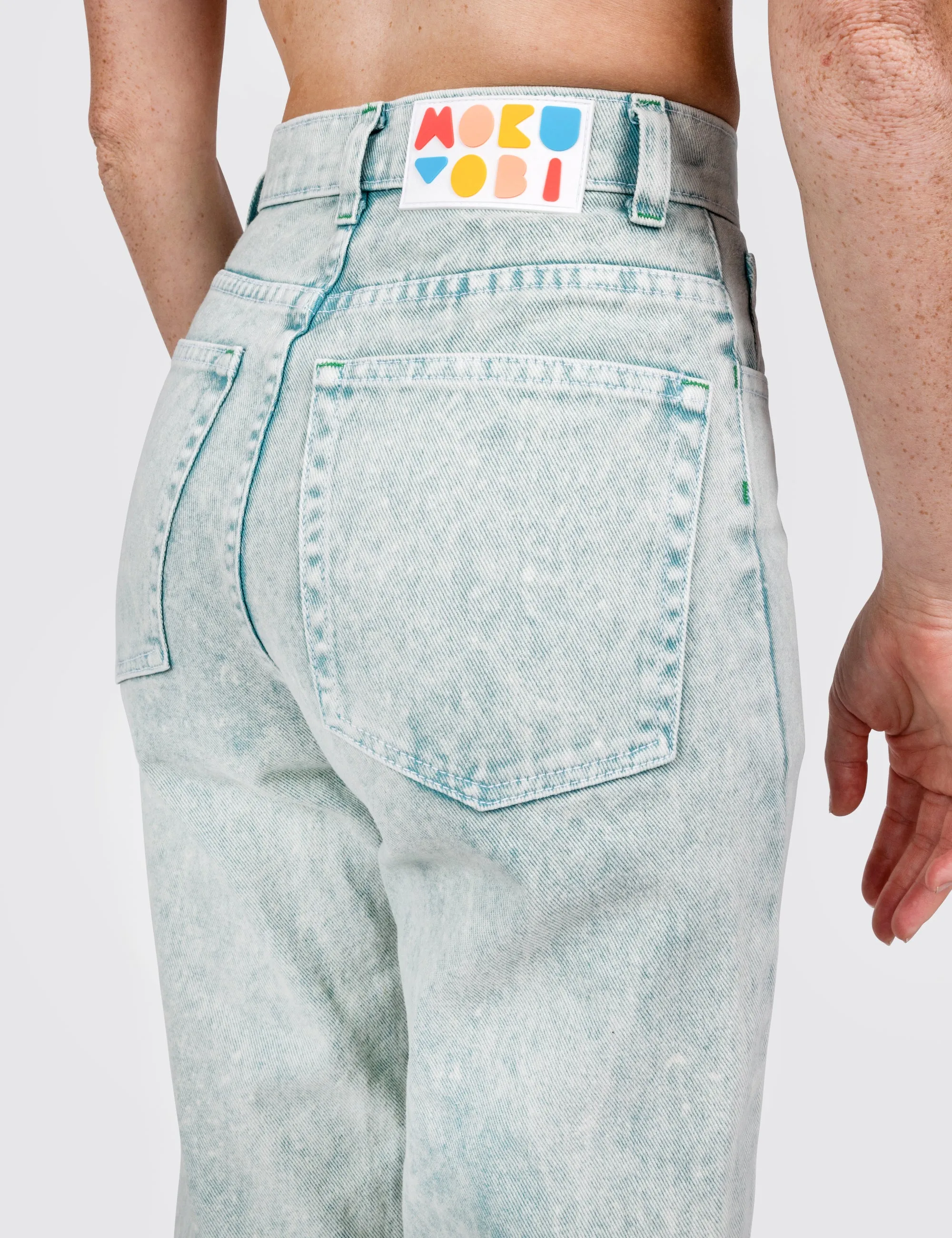 Seaweed Acid Wash Denim Jeans