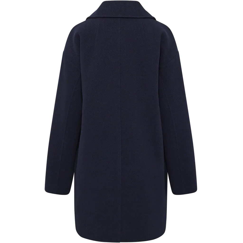 Senta Coat - Dark Navy