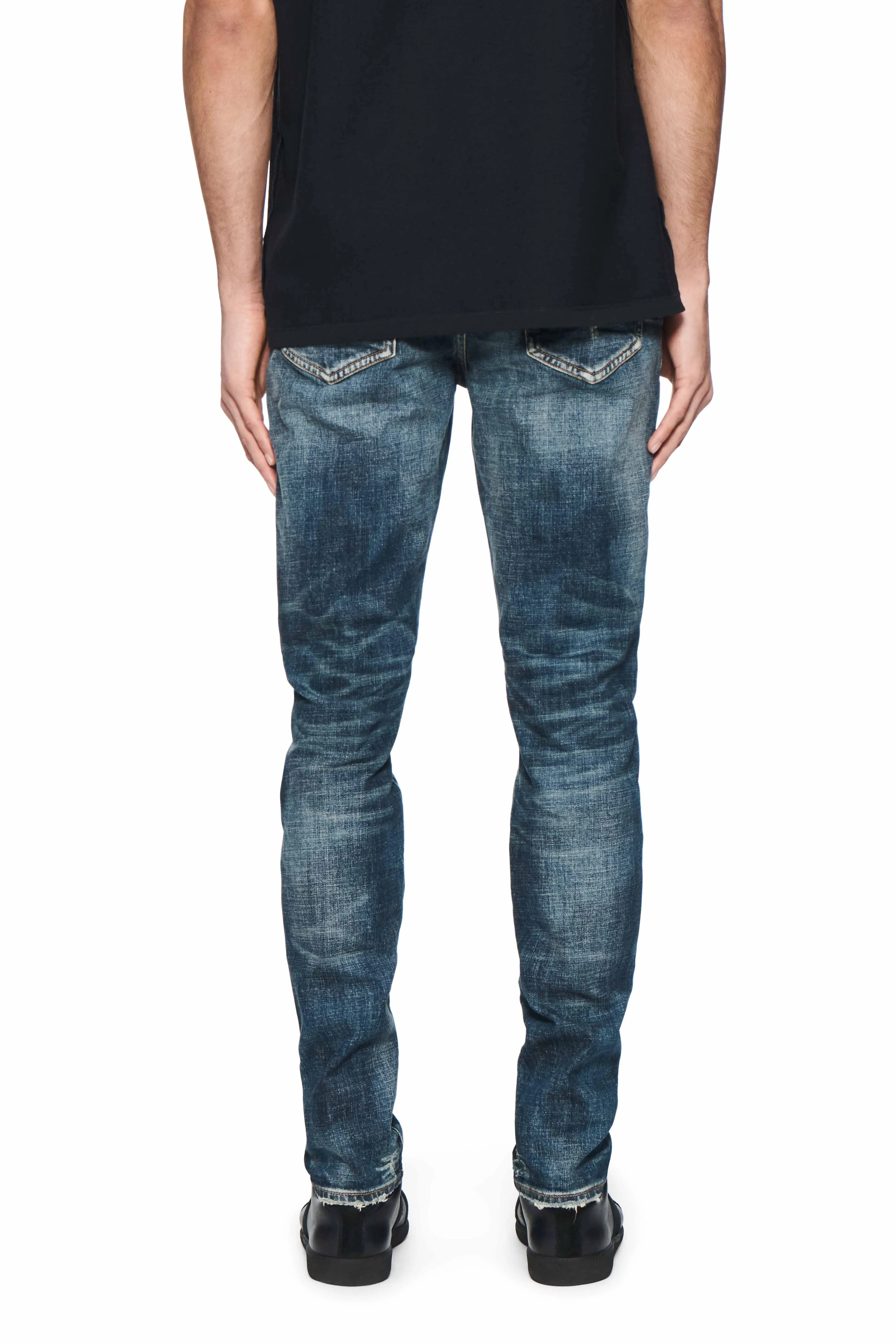 Skinny Precoated Jeans (Indigo) - P001SPFD424