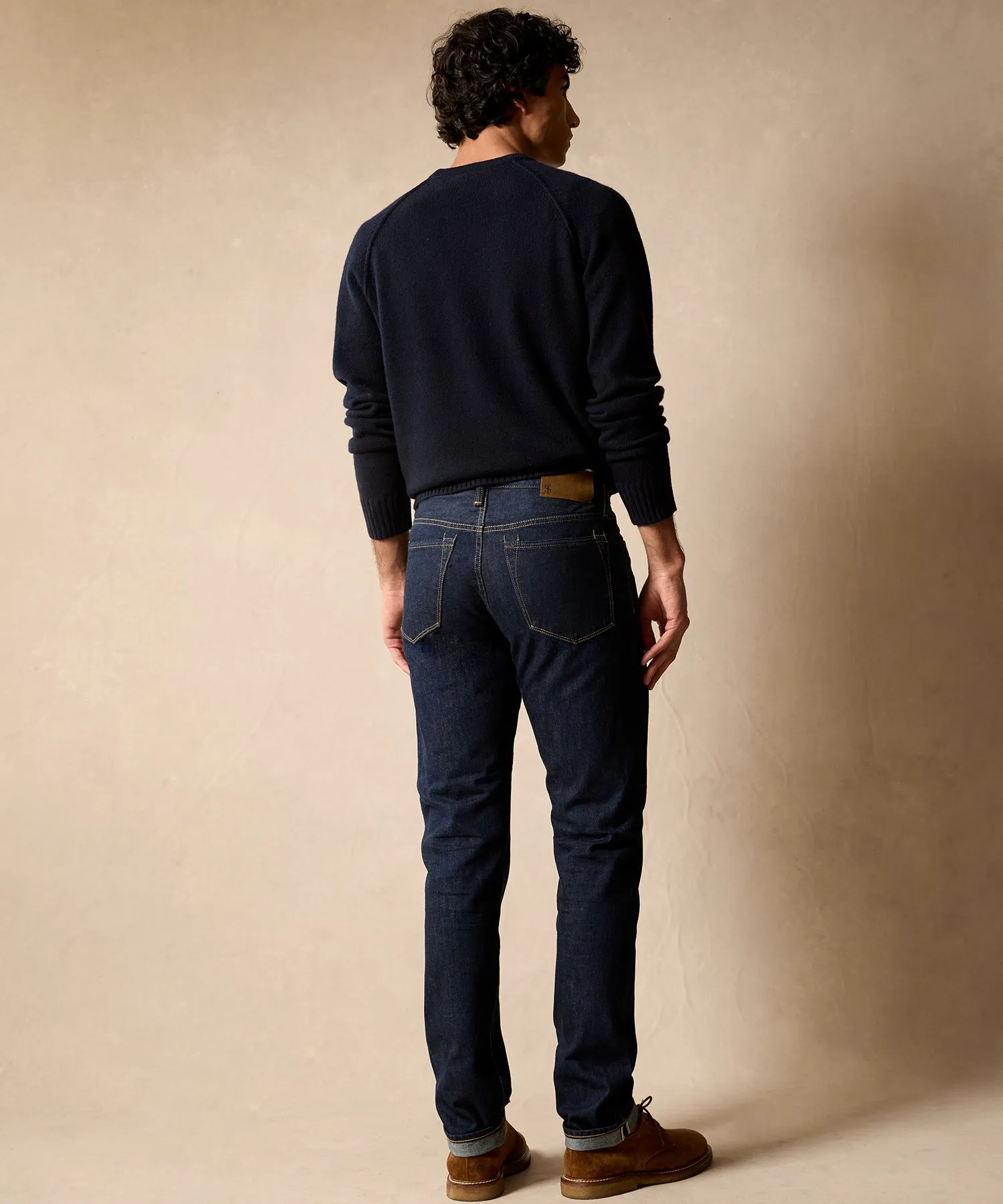 Slim Selvedge Jean in Indigo Rinse